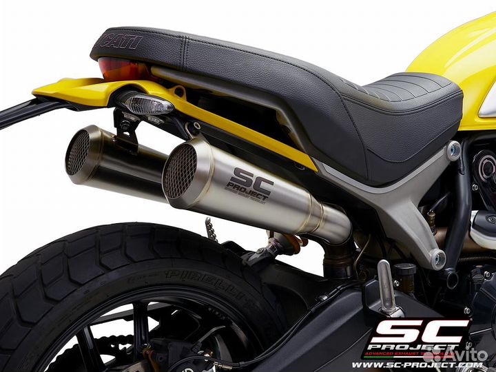 Ducati scrambler 1100 глушитель SC Project