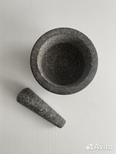 Ступка с пестиком мраморная/гранит