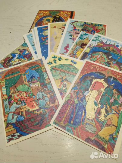 Набор открыток СССР Сказка о золотом петушке