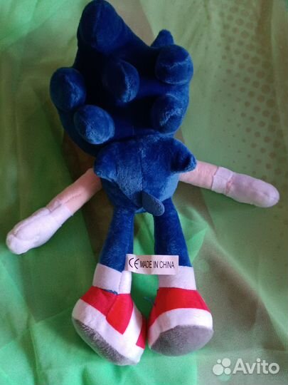 Мягкая игрушка соник синий 30см