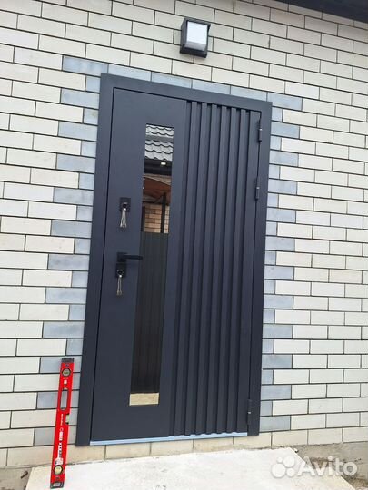 Уличная дверь гармошка с терморазрывом