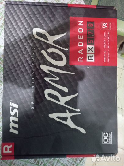 Продам видеокарту PCI-E MSI AMD Radeon RX570 8GB