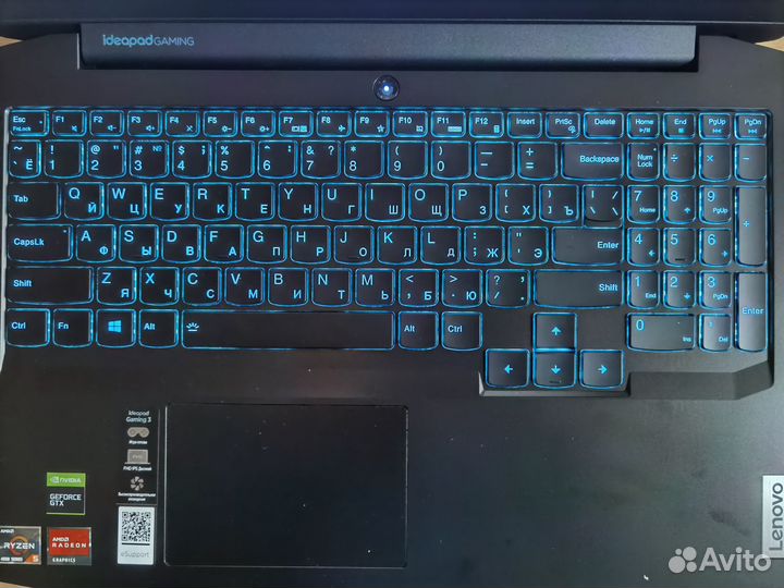 Lenovo 15.6 i5-10300H 4яд8п GTX1650Ti 8Гб SSD500Гб