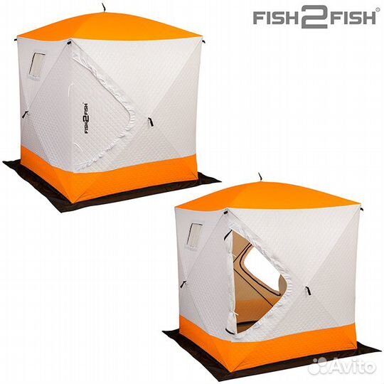 Палатка Fish 2 Fish Куб 2,2х2,2х2,35м утепленная