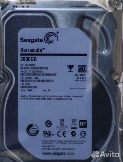 Жесткий диск Seagate ST2000DM001