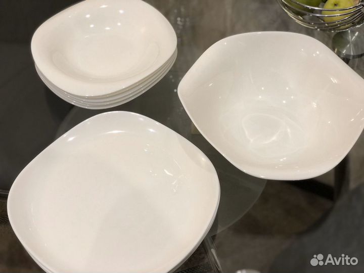 Набор белой столовой посуды luminarc volare