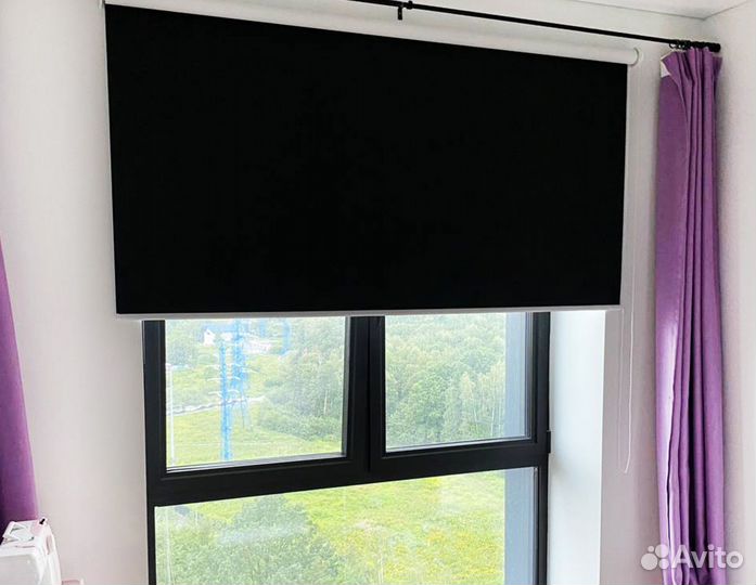 Римские шторы в детскую с приводом