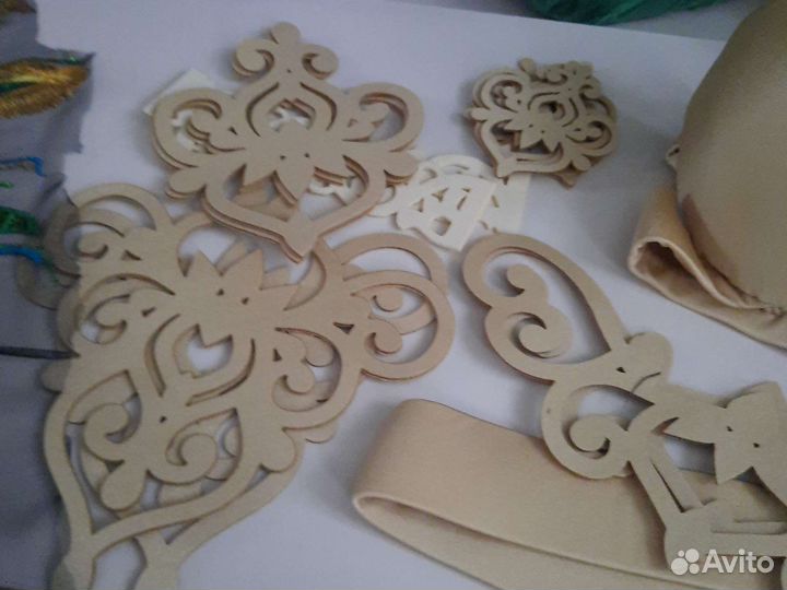 Лиф и пояс с основой для костюма танца живота