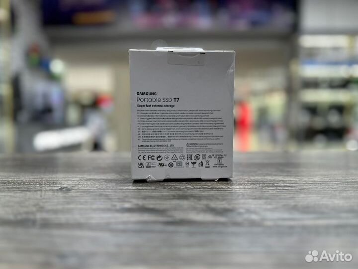 Внешний SSD Samsung T7 500 гб, серый