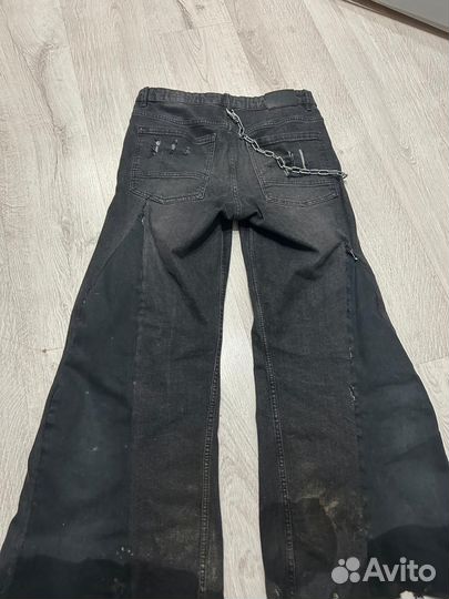 Джинсы клеш мужские