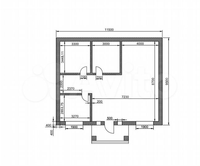 Коттедж 90 м² на участке 6 сот.