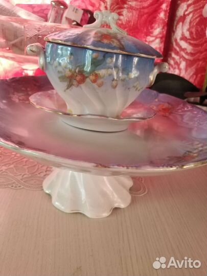 Тортовница и соусник