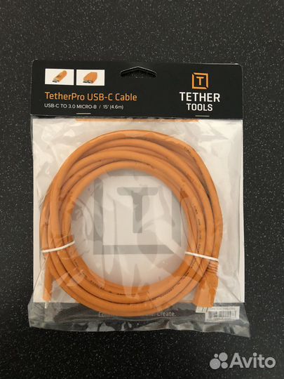 Кабель tether tools USB-C to 3.0 Micro-B 4,6 м