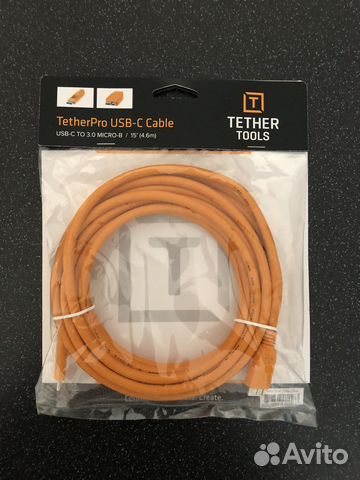 Кабель tether tools USB-C to 3.0 Micro-B 4,6 м