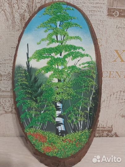 Картина панно из дерева