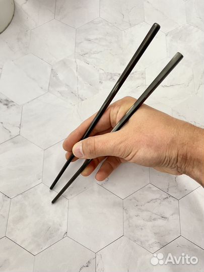 Набор столовых приборов черный матовый 5 шт