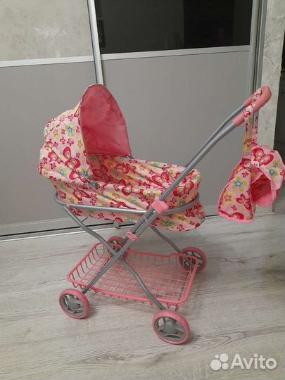 Коляска для кукол игрушечная большая