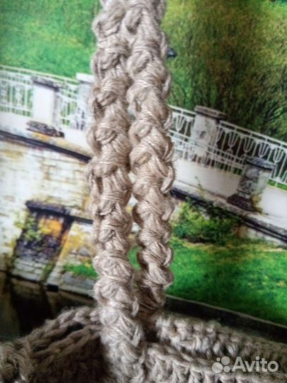 Сумка женская вязаная размер 30/30