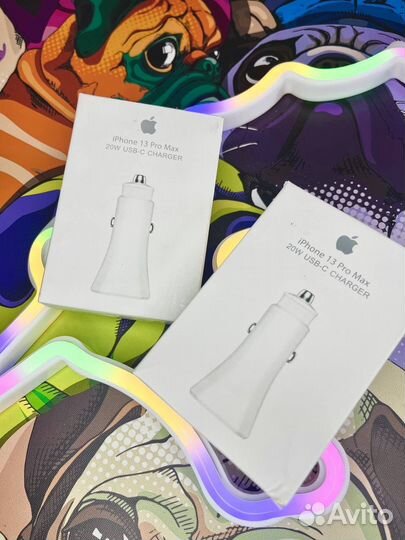 Автомобильная быстрая зарядка Apple