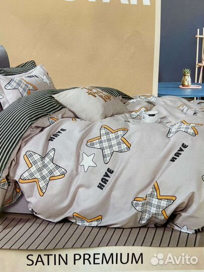 Постельное белье новое 1,5 сп