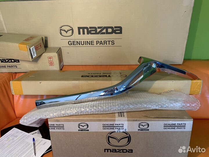 Хром молдинг левый решетки радиатора mazda cx-5 KF