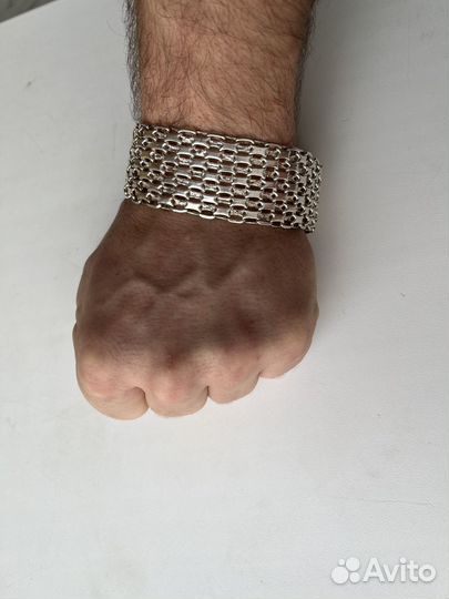Серебряный браслет мужской