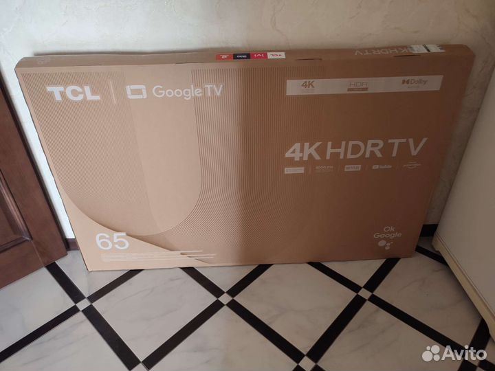 Телевизор smart tv led tcl65P637(165см) 2023