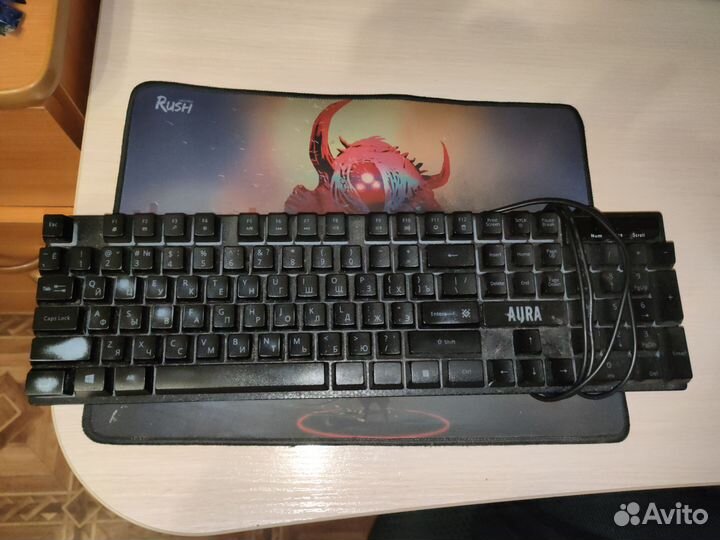 Коврик для мыши с клавиатурой