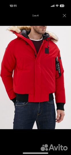Пуховик Paragoose 50/52 красный