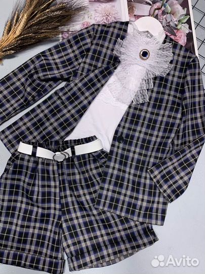Школьная форма тройка для девочки 128 размера