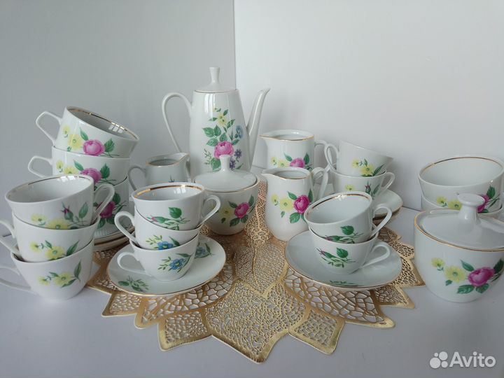 Блюдца из сервиза ГДР Кольдиц фарфор