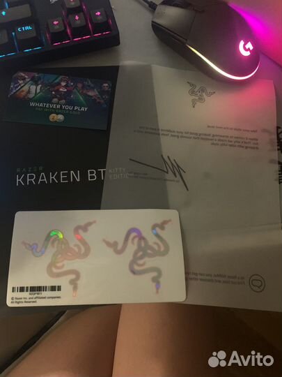 Беспроводные наушники razer kraken