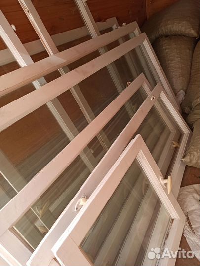 Деревянные окна со стеклопакетом бу