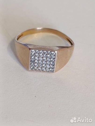 Золотое кольцо мужское