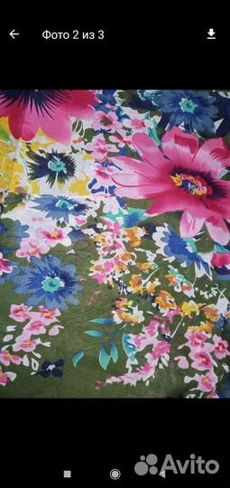 Ткань новая, тесьма