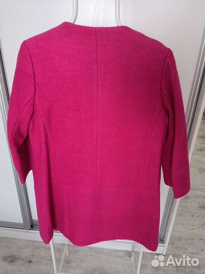 Полупальто новое фуксия