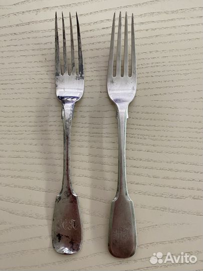 Вилки Сазиков царское серебро 84 пр