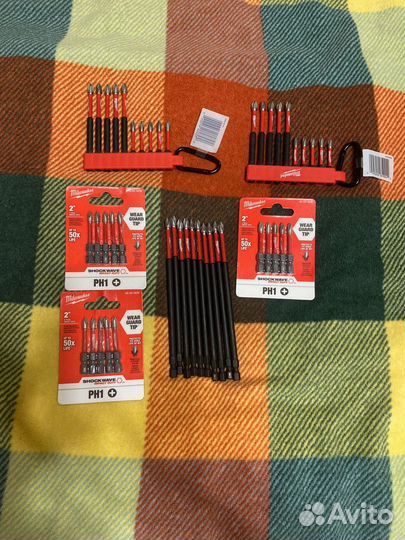 Набор бит Milwaukee PH1 и PH2