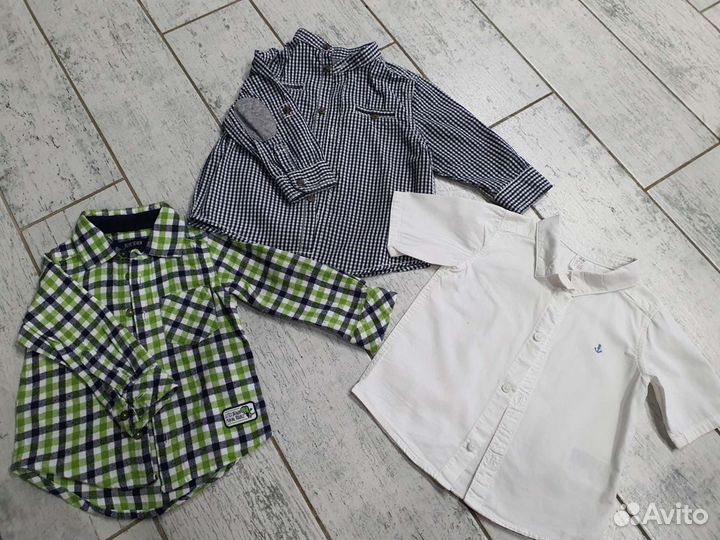 Рубашка для мальчика (h&m, kiabi, детский мир)