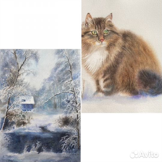 Картина акварель