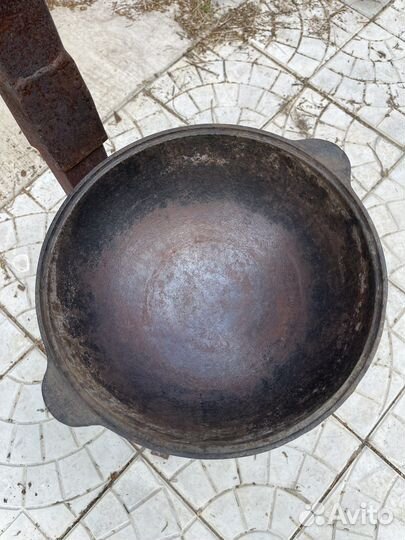 Печь садовая с казаном