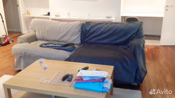 Чехол серый на диван Экеског IKEA