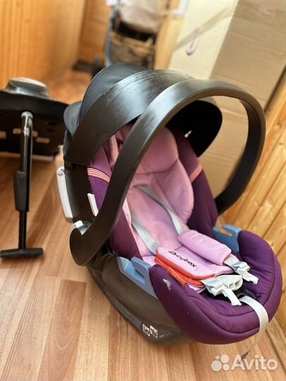 Автолюлька cybex aton4 с базой isofix