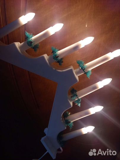 Ночник светильник декор Новый год свеча