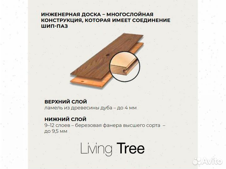 Напольное покрытие Дуб Сахара(браш)