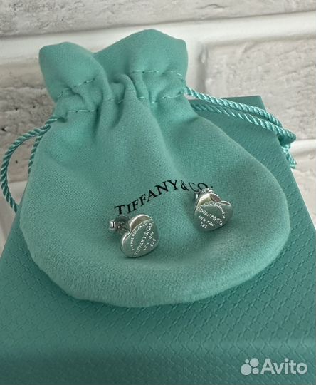 Серьги Tiffany Тиффани серебро