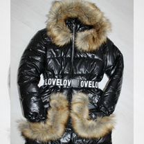 Зимний комбинезон для девочки 134-140