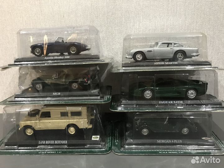 Модели иностранных авто в масштабе 1:43 Del Prado