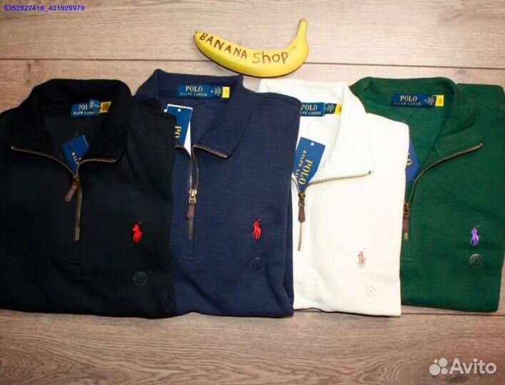 Polo Ralph Lauren джемпер полузамок черный (Арт.18488)