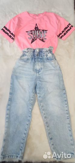 Летние вещи для девочки H&M рост 122-128